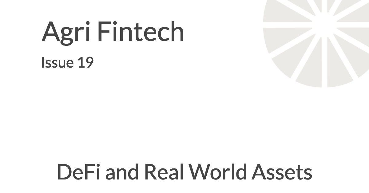 DeFi and Real World Agri Assets