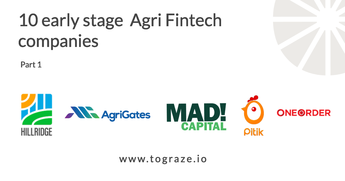 🔟 Agri Fintech companies (Pt 1)