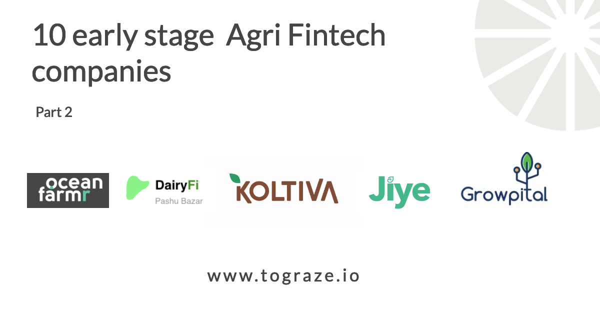 🔟 Agri Fintech companies (Pt 2)
