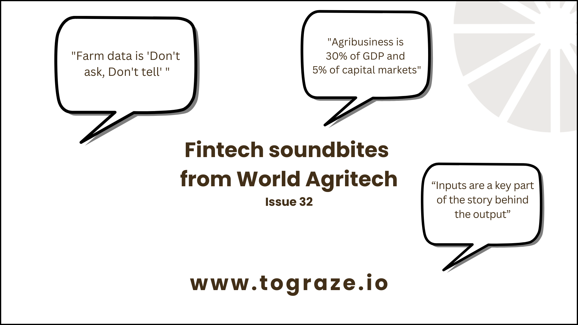 Fintech soundbites from World Agritech